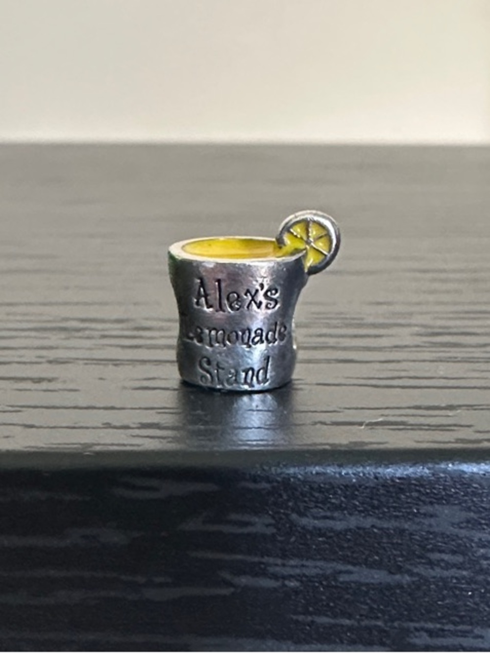 Alex's Lemonade Stand Sterling Silver 925 Charm Compatible with Pandora Bracelet
